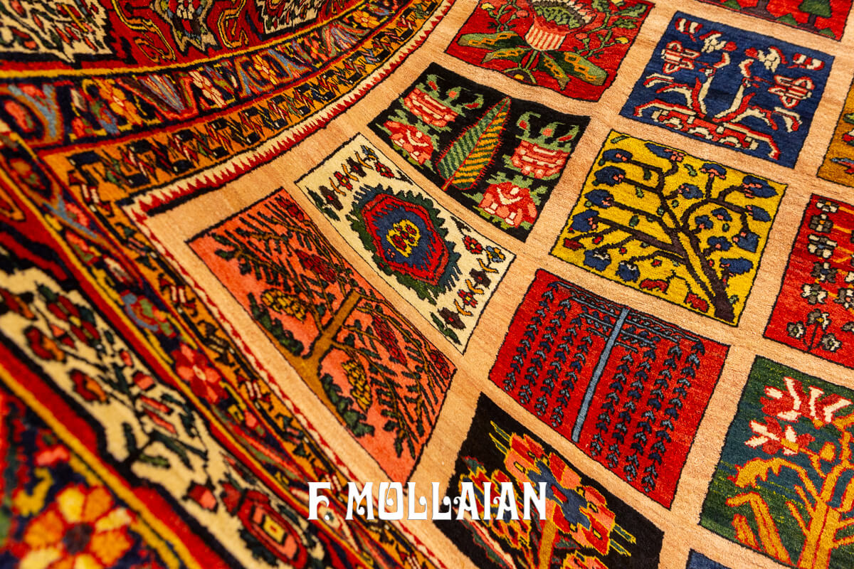 Bakhtiari Rug Very Large Garden Design n°:818996